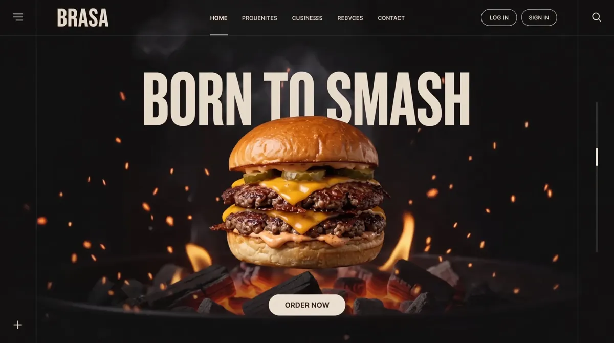 Brasa: Hamburgueria · Site