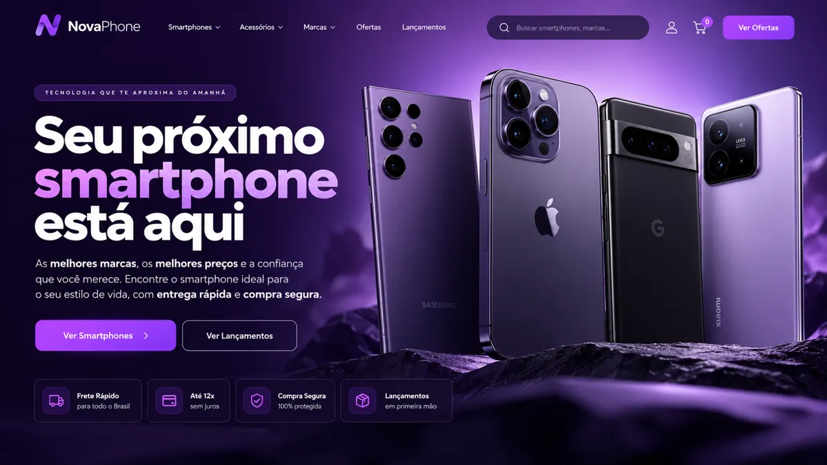 NovaPhone: E-commerce · Smartphones